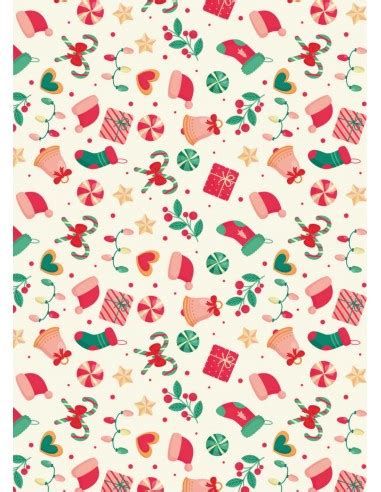 papel de azucar estampado navideño