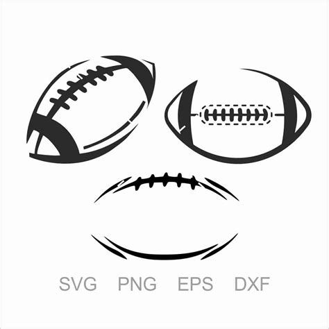 Football Outline SVG Cut File American Footbal Football - Etsy