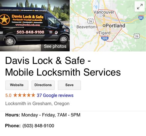 Davis Lock Safe Honest Trusted Locksmith Services In Portland Oregon