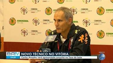 BATV Salvador Novo técnico do Vitória Carlos Amadeu foi anunciado