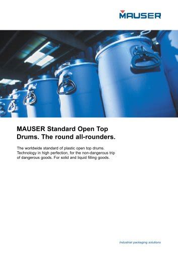 Fiber Drums Mauser Packaging Solutions Pdf Catalogs Technical