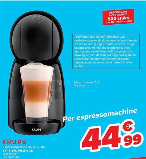 Krups Espressomachine Dolce Gusto Promotie Bij Carrefour