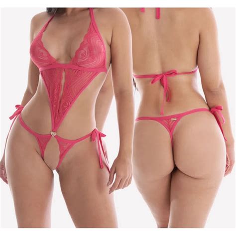 Body Sensual Lingerie Abertura Ntima De Amarra O Rendado Moda