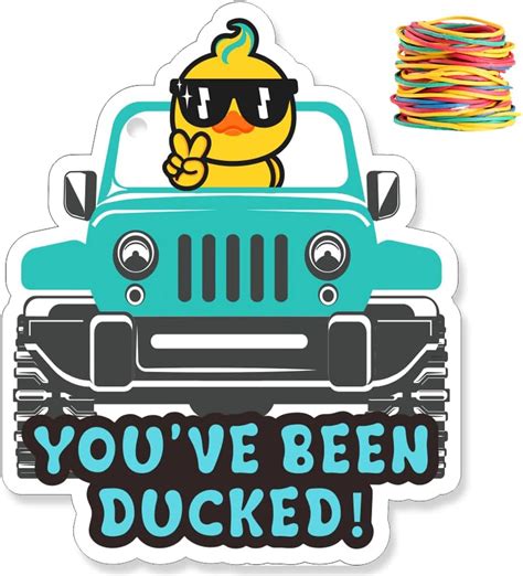 Amazon Waxvery You Ve Been Ducked Duck Tags Yellow Duck Tags