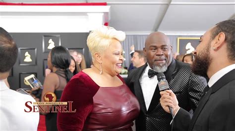 Tamela and David Mann at the 59th Annual Grammy Awards – Los Angeles ...