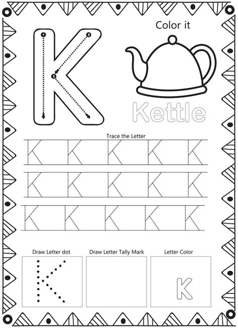 Alphabet Letter Tracing Coloring Page 15802958 Vector Art at Vecteezy