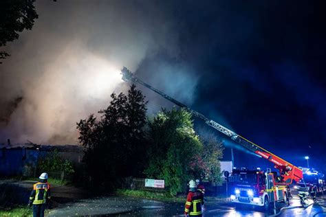 Flammeninferno Oberfranken Scheune Brennt Lichterloh Oberfranken