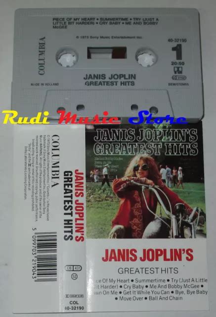 Mc Janis Joplin Greatest Hits 1973 Holland Columbia Col 40 32190 No Cd