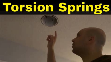 How To Install Torsion Springs On Recessed Lights Tutorial YouTube