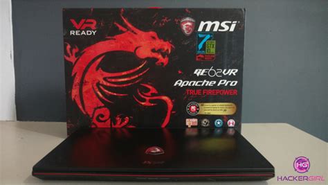 REVIEW MSI GE62VR 7RF Apache Pro HackerGirl