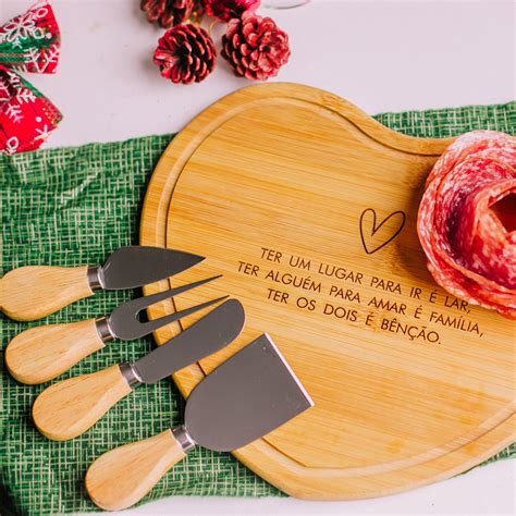 TÁBUA DE FRIOS FORMATO CORAÇÃO PERSONALIZADA Personalizando Ideias