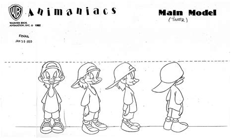 Animaniacs 1993 1998 Part 3 Model Sheets Character Models