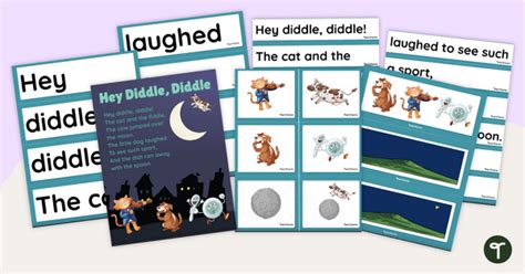 Hey Diddle Diddle Sequencing Activity Cards Teach Starter