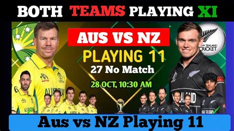 Icc World Cup Australia Vs New Zealand Playing Aus Vs New