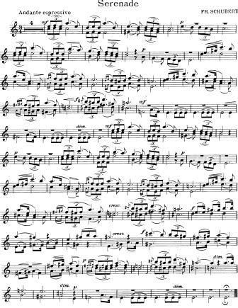 Serenade (Standchen) - version 2 (Franz Schubert) | Free Violin Sheet Music