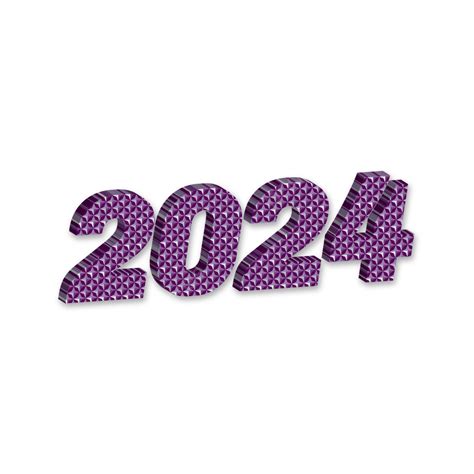 Happy New Year 2024 In 3d Look Vector Happy New Year 2024 In 3d Look