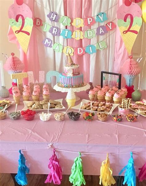 Ice Cream Birthday Party Ideas Photo Of Donut Birthday Parties