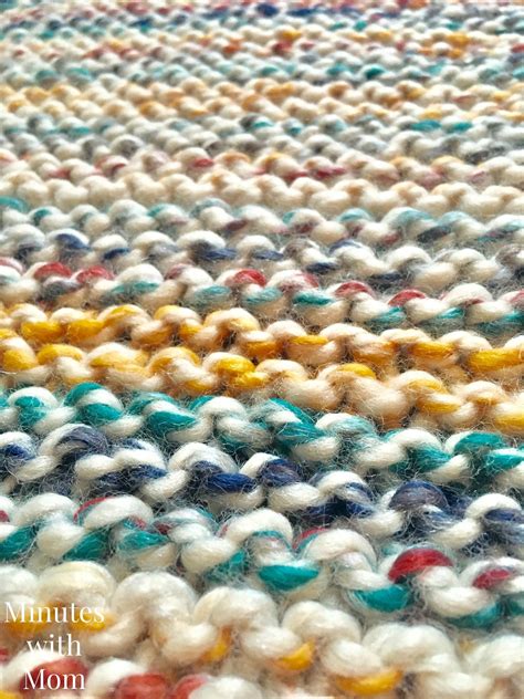 Simple Garter Stitch Blanket with FREE PATTERN! - | Garter stitch ...