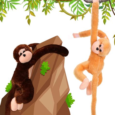 Chivao 2 Pcs 20 Inch Hanging Monkey Stuffed Animal Monkey