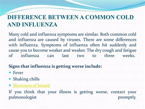 Influenza Symptoms Causes Treatment And Prevention Ppt