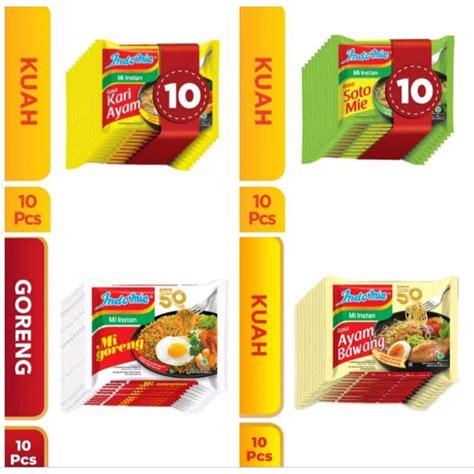 Jual PAKET MIX INDOMIE CAMPUR 4 RASA 1 DUS ISI 40 PCS Shopee