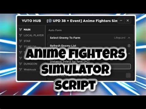 New Anime Fighters Simulator Script Auto Farm Hatch Auto Time