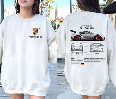 Porsche 911 Gt3 Rs Aesthetic Tshirt Porsche 911 Gt3 Rs 2 Side Tshirt