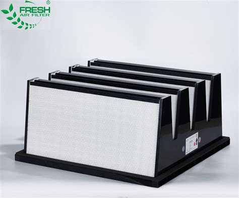 Oem High Efficiency V Bank Ventilation Filter Hvac System Air Filter