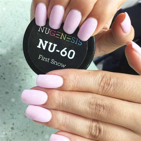 This Warm White Pinkish Hue Of Nail Dipping Powder Is Beautiful All Year Round Nugenesis Nails