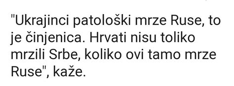 Dani DU On Twitter Problem Je Ukrajinska Mrznja A Ne Sto Ovi Ravnaju