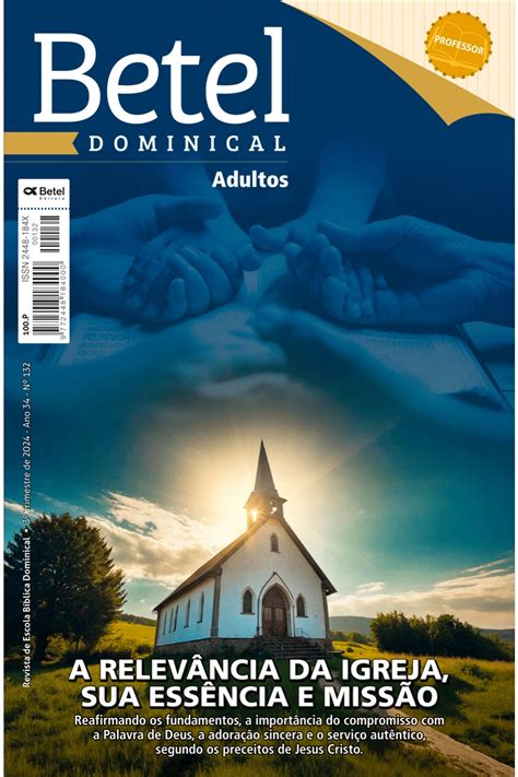 Revista Betel Dominical Adulto Professor 3º Tri 24 Editora Betel