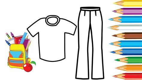 How To Draw A Pant Shirt Videos For Kids Youtube