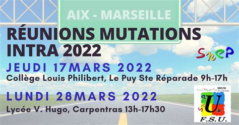 Informations G N Rales Snep Fsu Aix Marseille