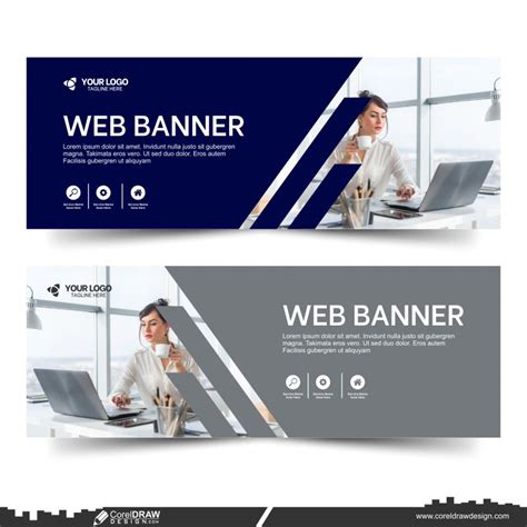 Download Web Banner Template Design Cdr Free Coreldraw Design