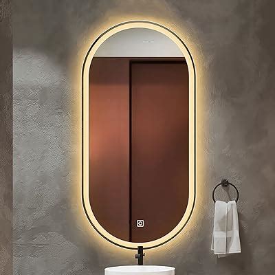 LUVODI Oval LED Bathroom Mirror 500x1000mm Wall Lighted Vanity Mirror