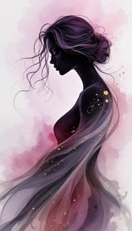 Free Elegant Watercolor Woman Image Watercolor Woman Feminine