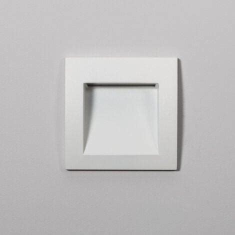 Baliza Exterior Led W Empotrable Pared Cuadrado Blanco Leif Blanco