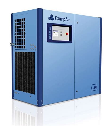 10 HP CompAir L30 Lubricated Rotary Screw Compressor Maximum Flow Rate