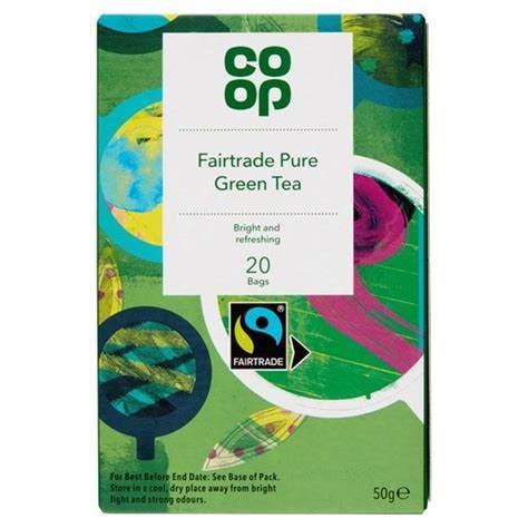 Co Op Fairtrade Pure Green Tea Bags S G