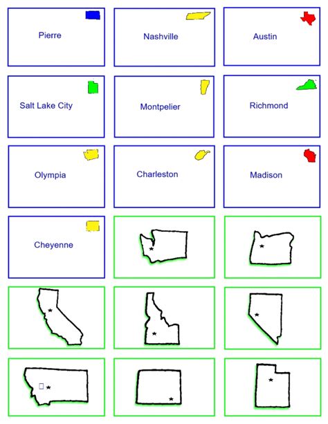 printable list of 50 states and capitals - FREE Printable A-Z