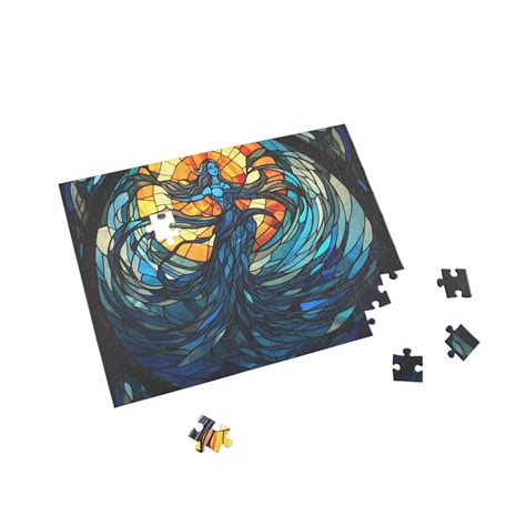 1000 Piece Stained Glass Medusa Puzzle Mythical Serpent Jigsaw For Intriguing Entertainment And