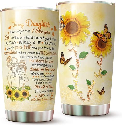 Wookoo Daughter Tumbler Ts For Daughter From Mom