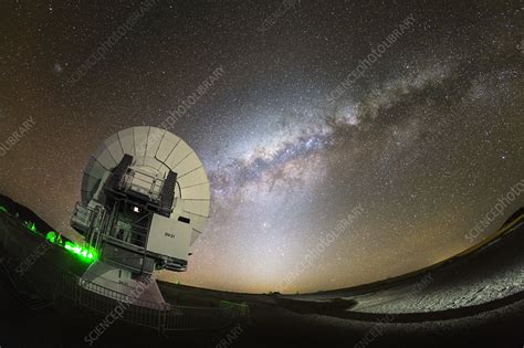 Milky Way And One Of The ALMA Telescopes Stock Image C043 9827