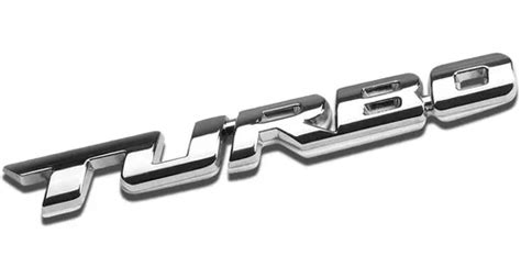 Logo Emblema Turbo Metalico Adhesivo Cuotas sin interés