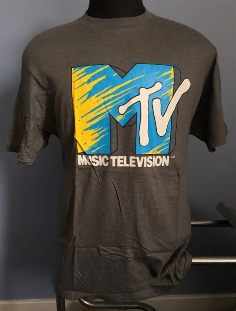 80s Vintage Mtv Logo Promo Tv Television Music Video Deadstock Etsy