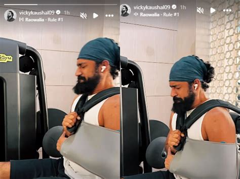 Vicky Kaushal Sweats It Out At The Gym Does Intense Workout Despite