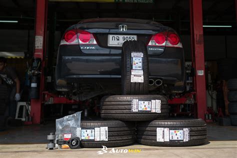 Civic FD - ยางใหม่ Nitto NT860 205/55/16 - บูชปีนกหน้าตัวใหญ่ แท้ศูนย์ ...