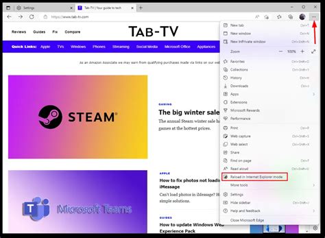 How To Use Compatibility Mode In Microsoft Edge Tab TV