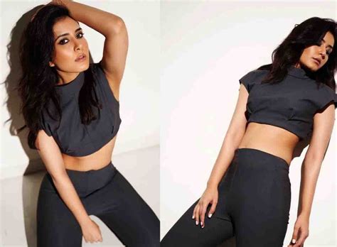 Raashi Khanna Sizzling Hot In Pink Tight Bodycon Filmy