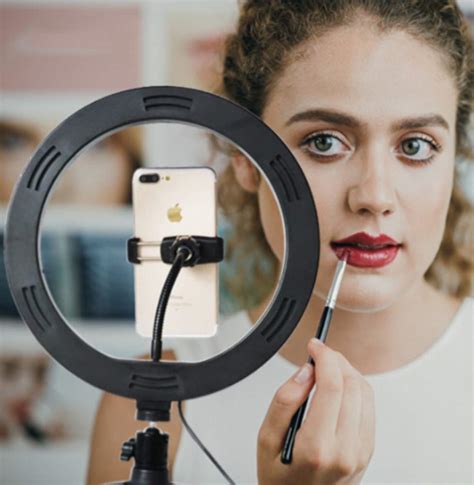 Buy Led Ring Light 10 With Tripod Stand Phone Holder Adjustable